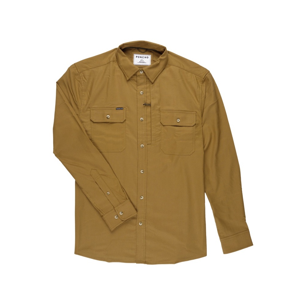 Poncho Palo Duro Men's Flannel Long Sleeve Shirt